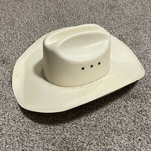 Handwoven Shangtung Cream Cowboy Hat